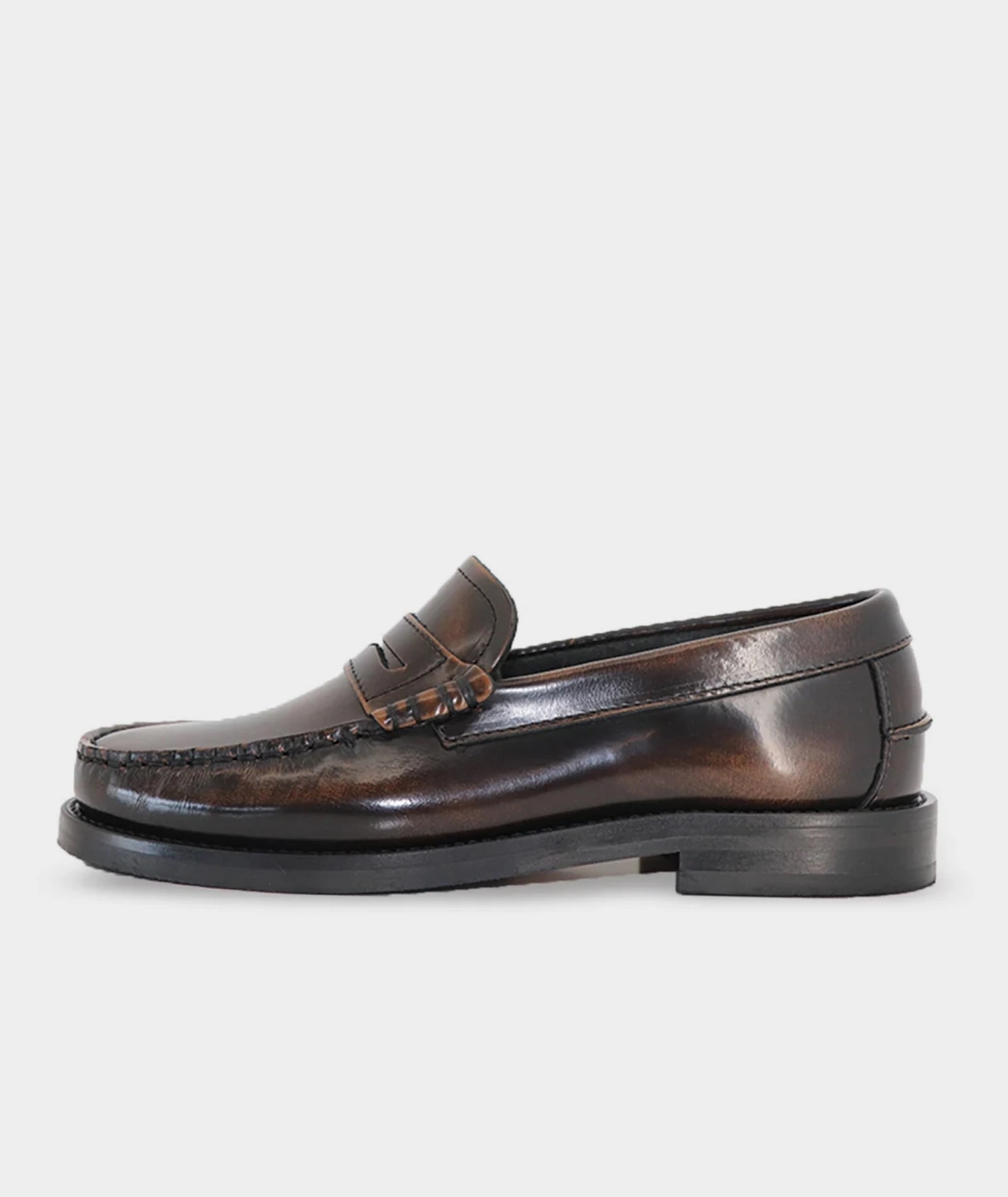 Miles Penny Loafer - Brown Polido Bally Pearce Loafers