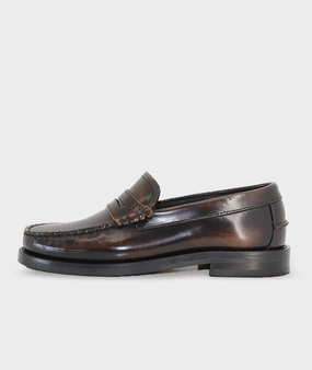 Check Loafers Miles Penny Loafer - Brown Polido