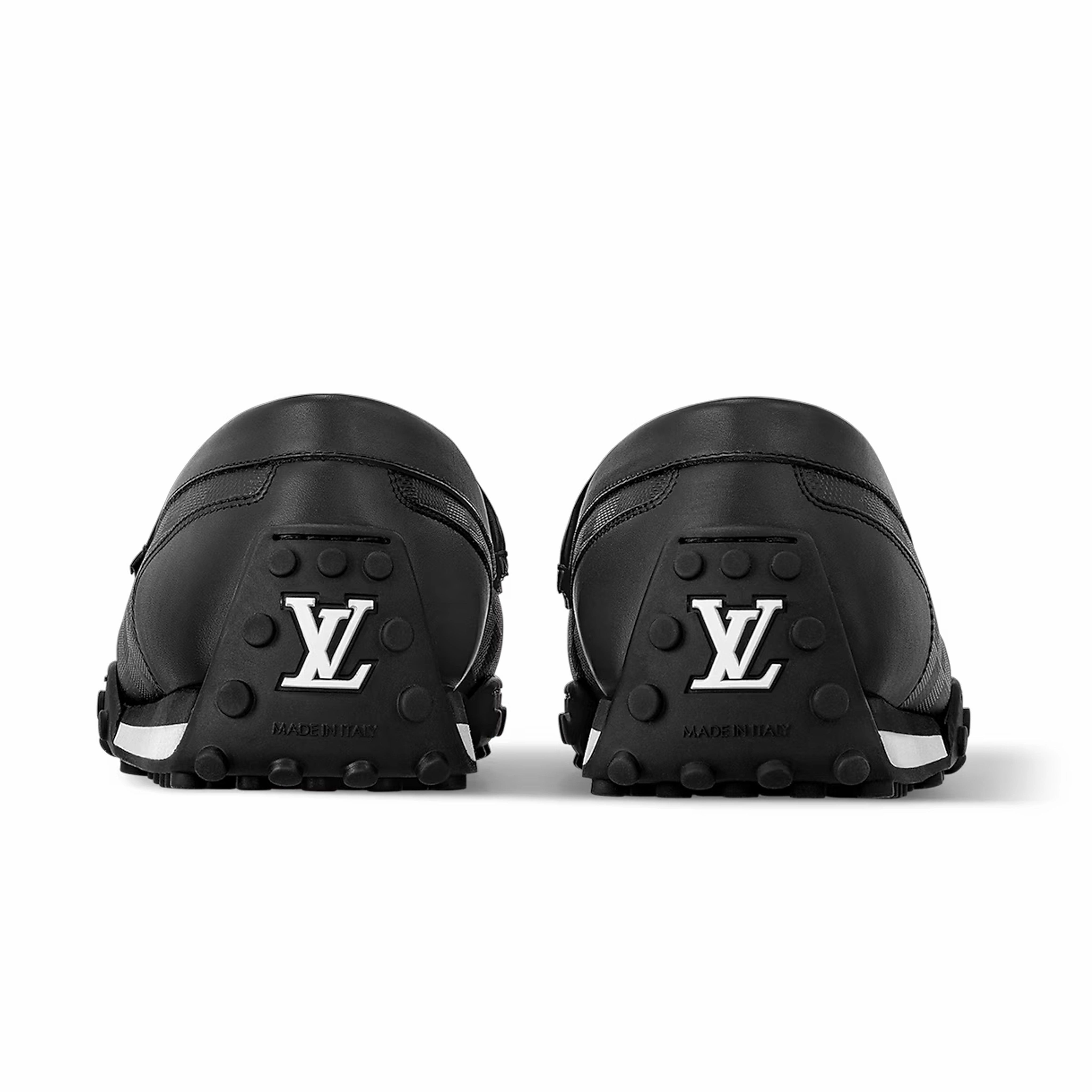 LV Racer Mocassin Damier Calf Leather Loafers Fringe