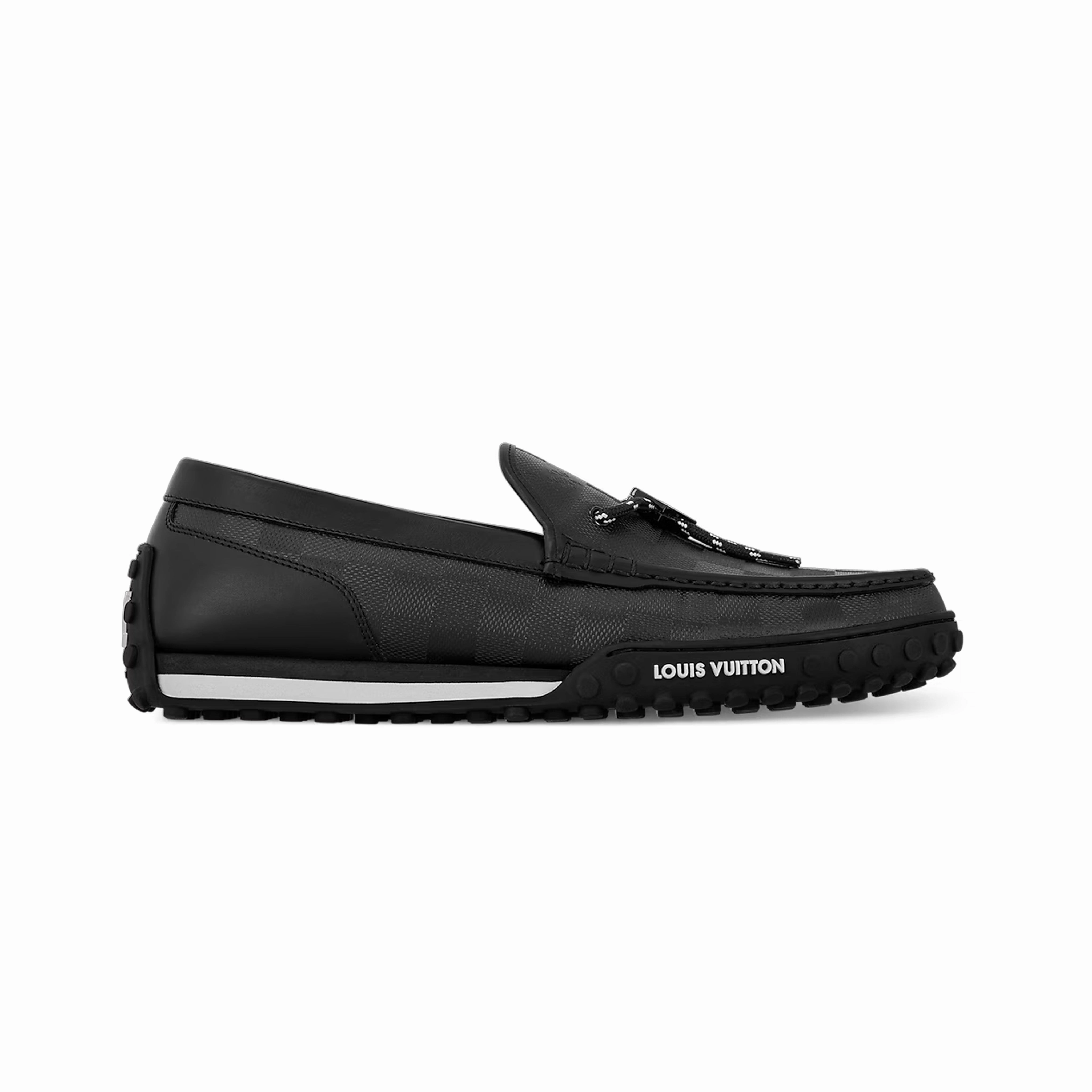 LV Racer Mocassin Damier Calf Leather Morris Loafers