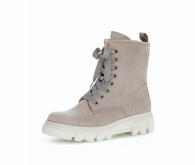 Gabor Biker- / Combat Boot leinen dust Winter Stiefeletten Mit Absatz