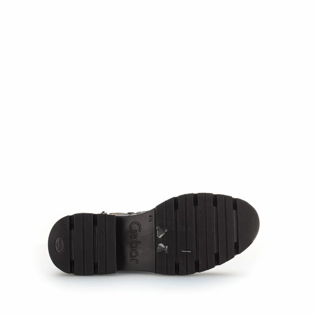 Hohe Stiefeletten Gabor Chelsea Boots Oliv Schwarz