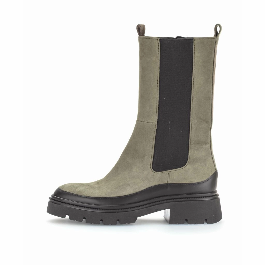Gabor Chelsea Boots Oliv Schwarz Stiefeletten Größe 46