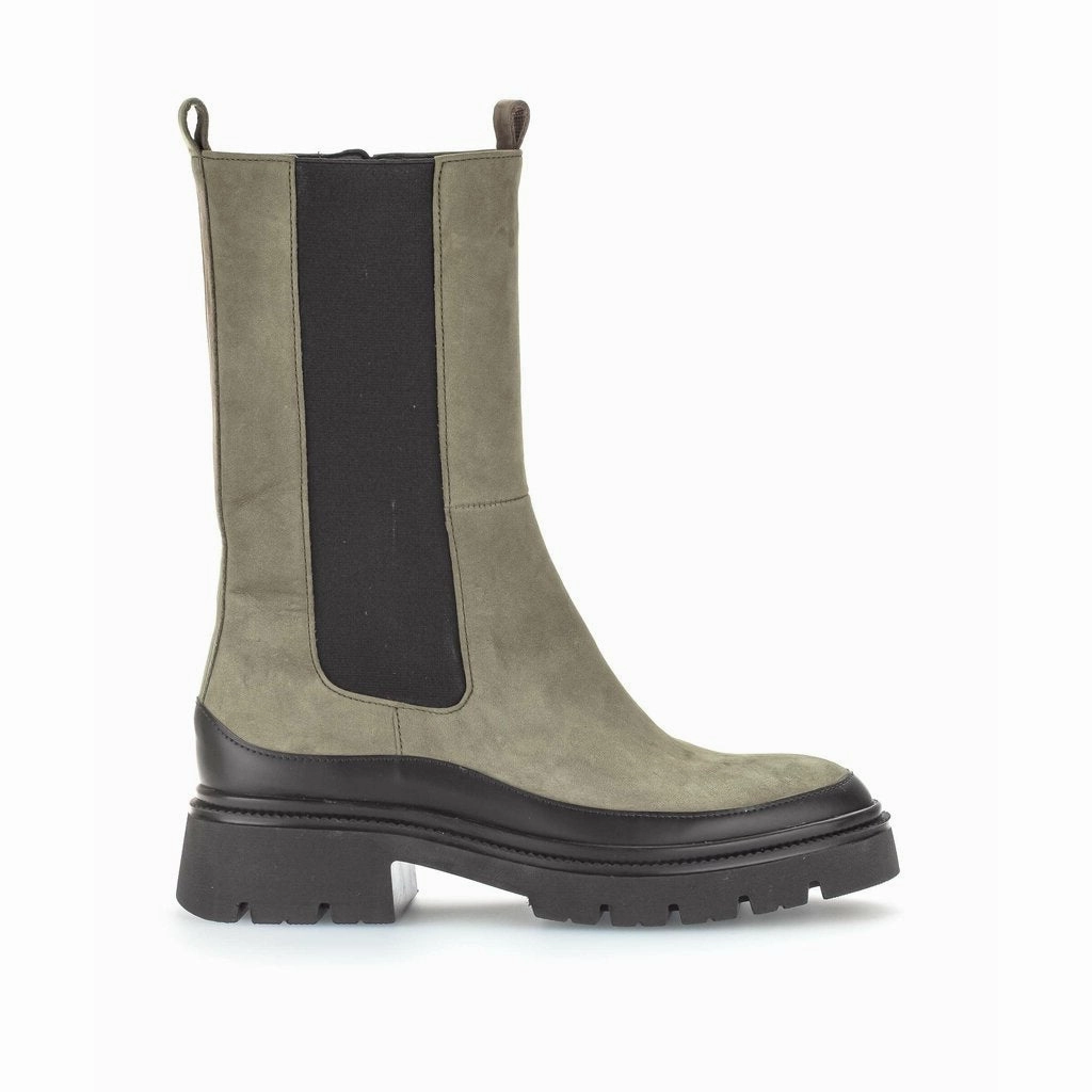 Manitu Stiefeletten Gabor Chelsea Boots Oliv Schwarz