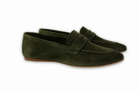 Pocket Primula Military Green Summer Charms Walk Loafers