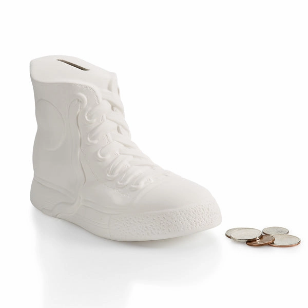 Sneaker Bank, 7" W x 4.25" H Tango Sneaker