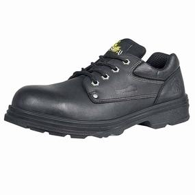 Sicherheits-Halbschuh S3 | Kunststoff-Schutzkappe | Durchtrittschutz | Glattleder | U-Power Mustang Sicherheitsschuhe Clog Stahlkappe