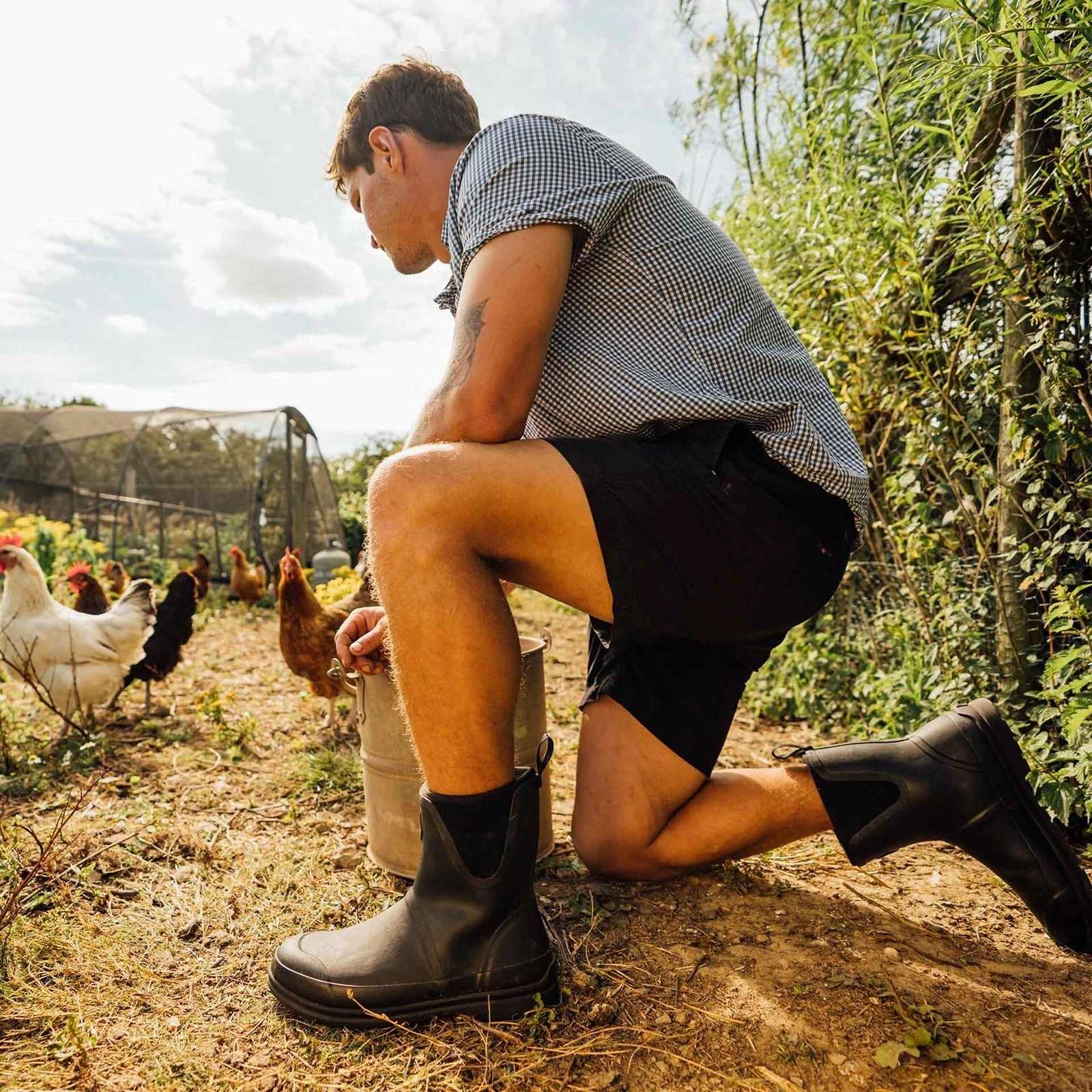 Unisex Muck Originals Pull-On-Kurzstiefel | Moss Curvy Stiefel