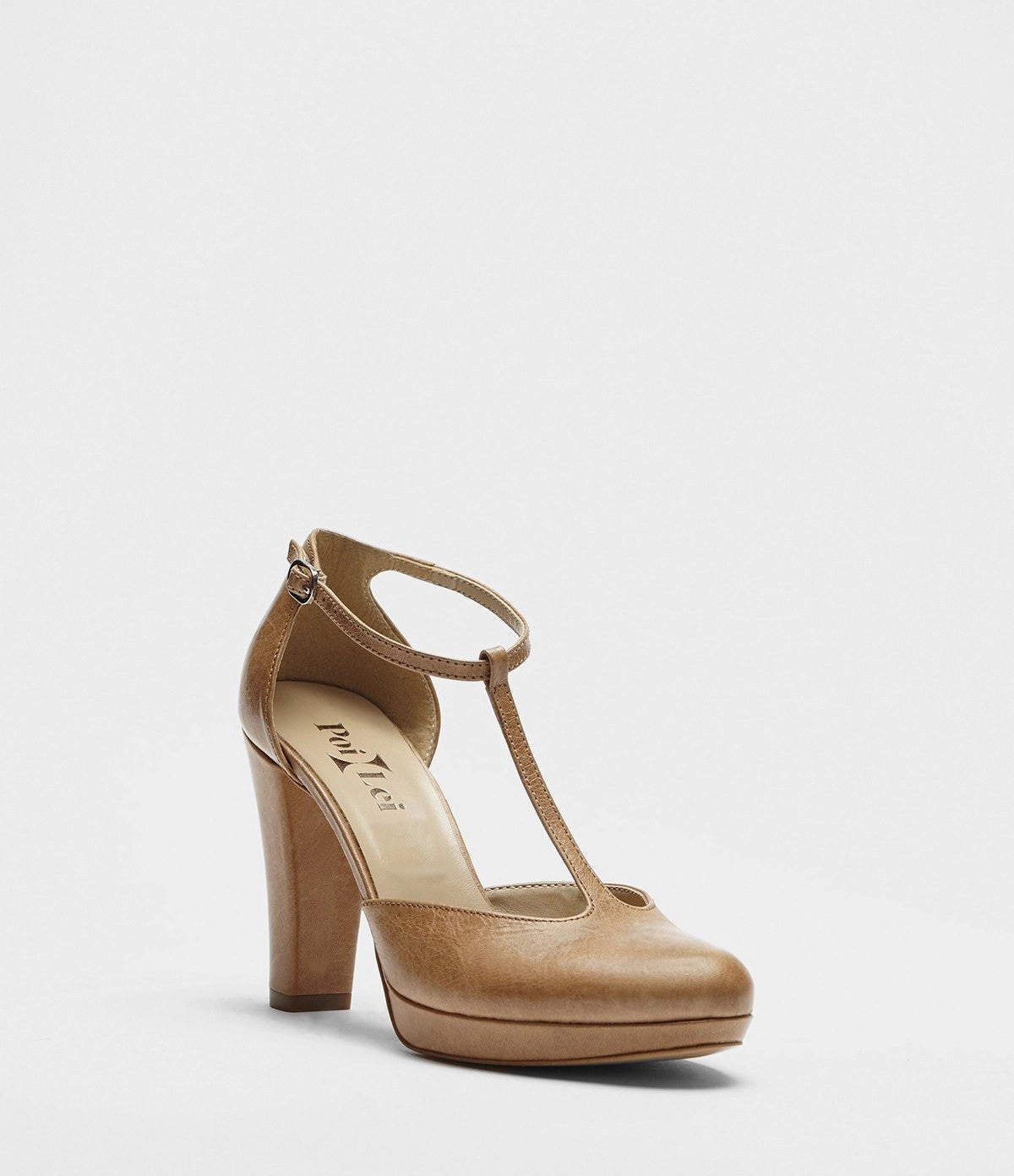 T-Strap Pumps Bonnie beige Sophia Leone High Heels