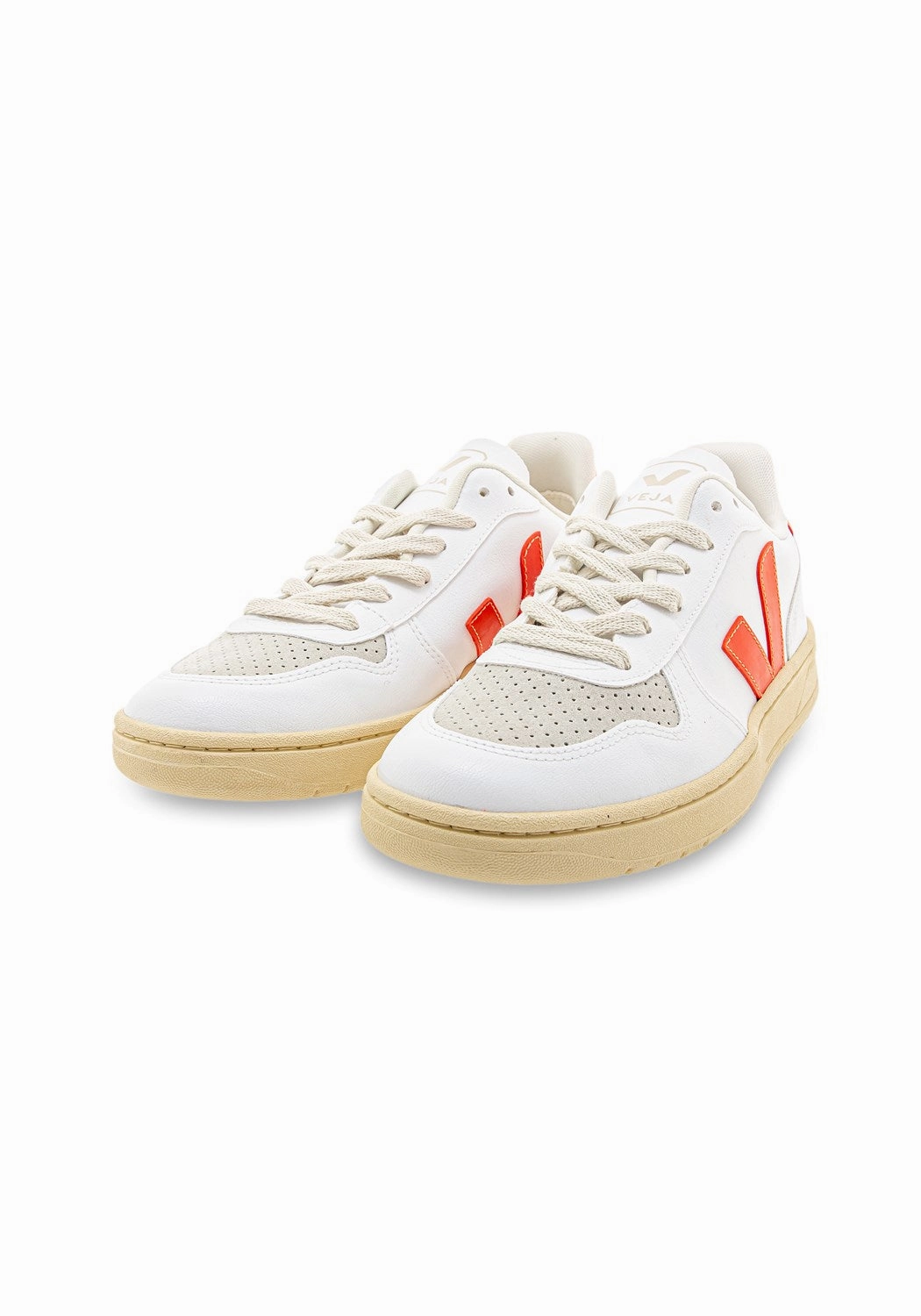 Sneaker Asphalt V-10 CWL white/orange-fluo