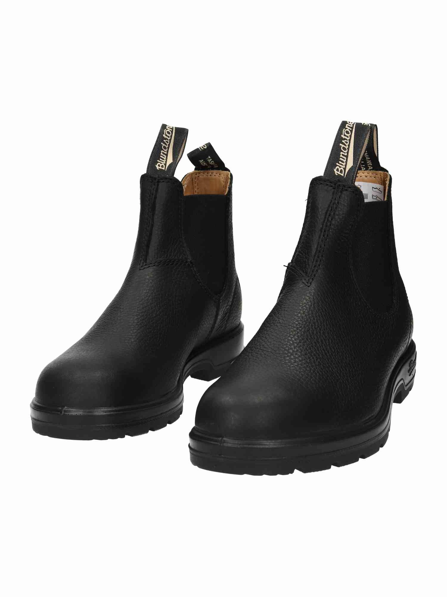 Chelsea Boots Mit Kunstpelzfutter 1447 Classic Pebble Leather black