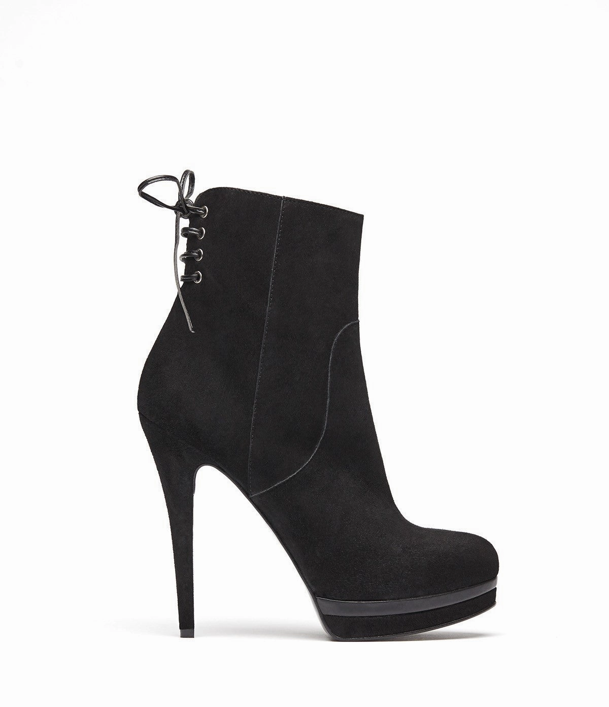 Plateaustiefeletten Edita schwarz Geblümte Stiefeletten