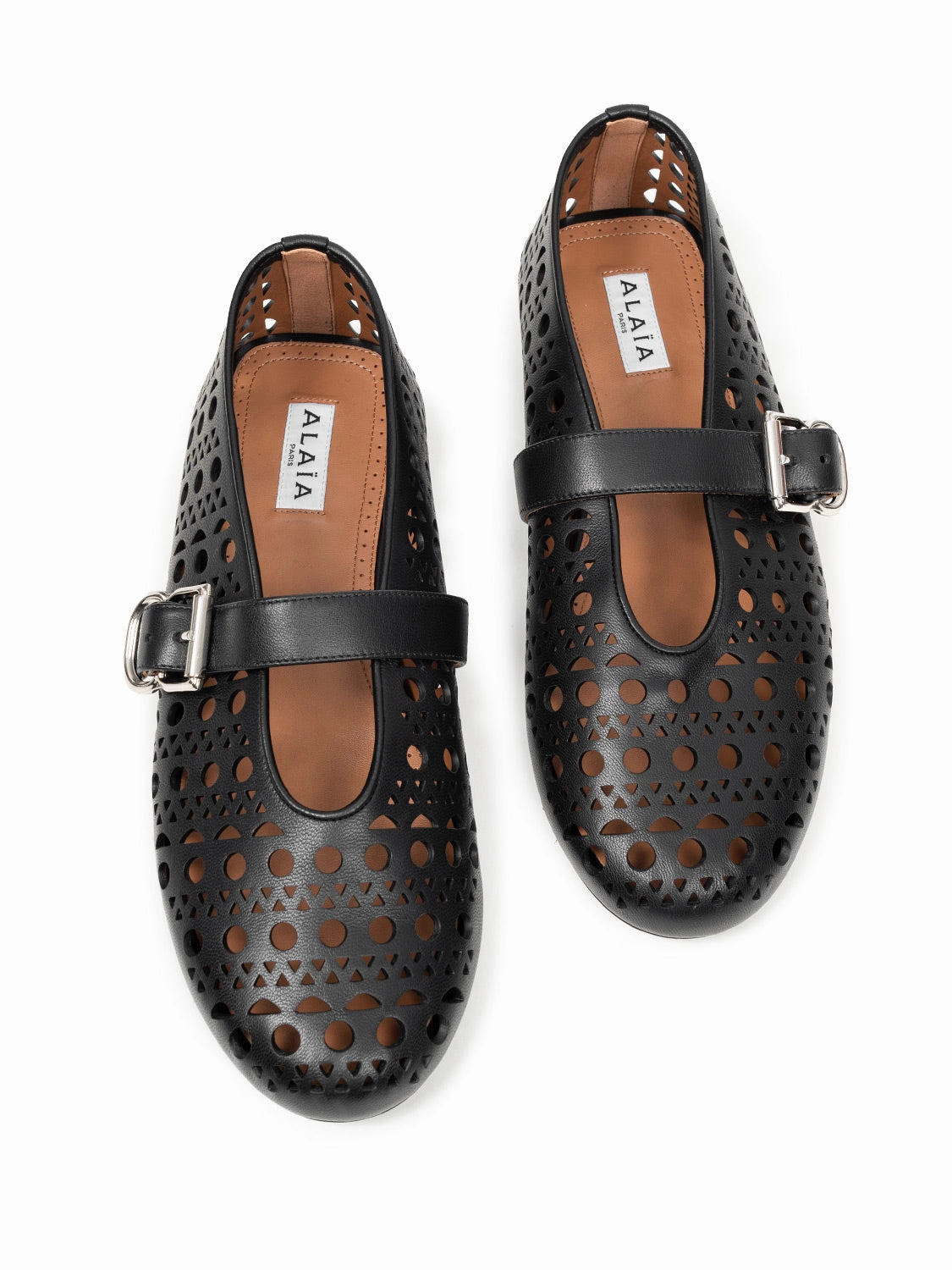 Lederschuhe 9 Vienne Ballerina in Schwarz