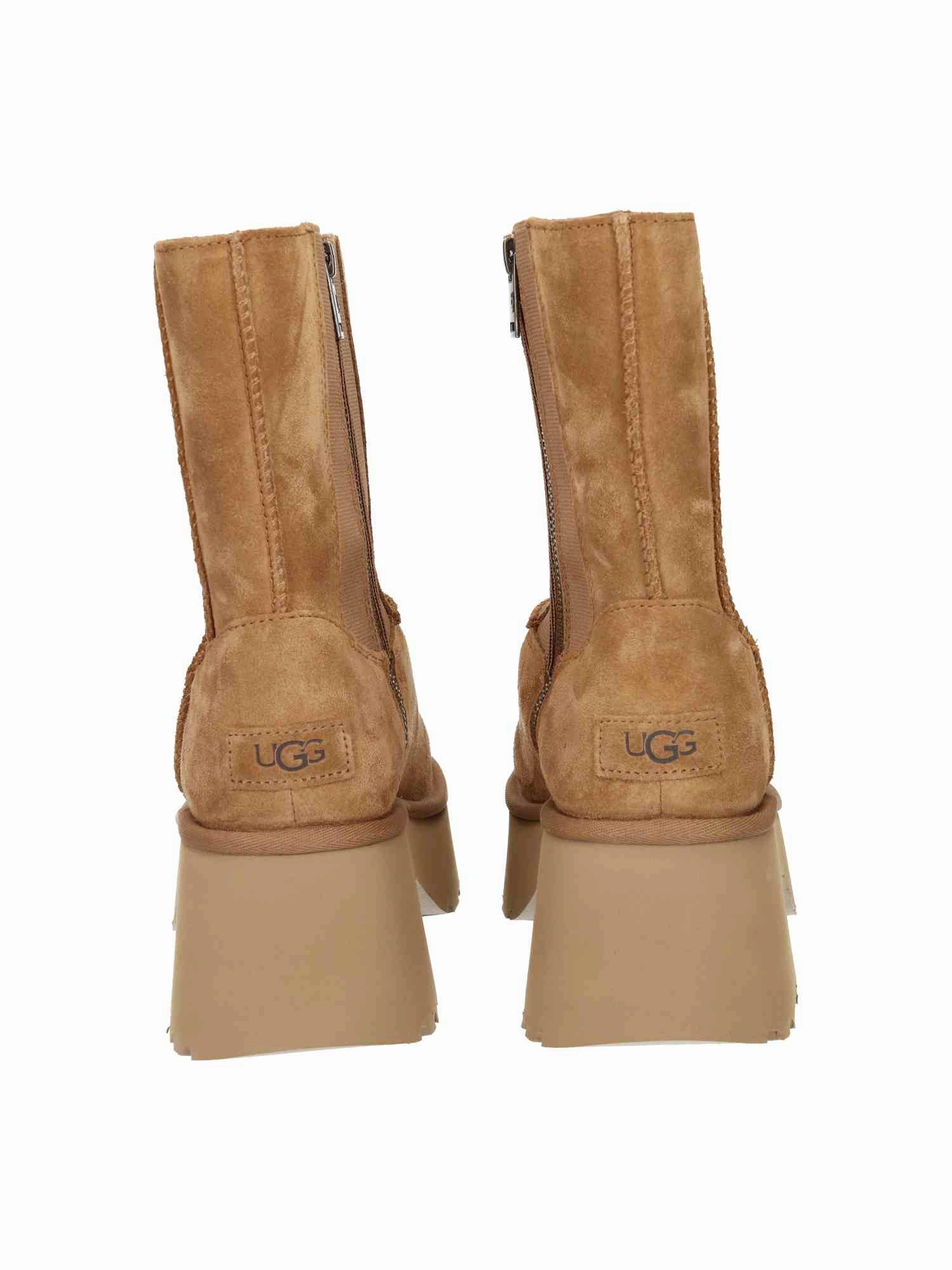 W Classic Twin Seam New Heights chestnut Stiefel Hacke