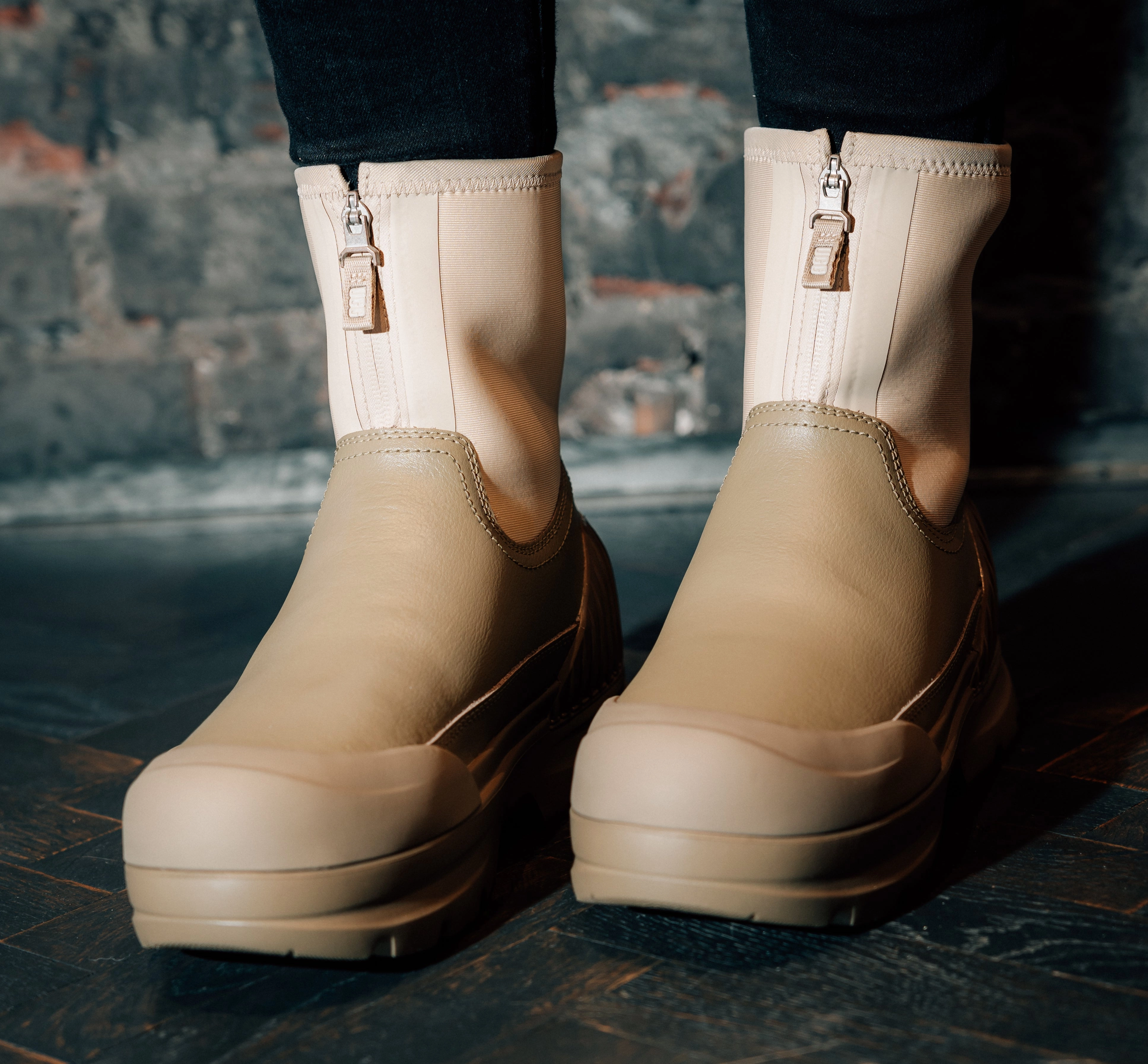 W Neumel X Zip mustard seed/antilope Stiefel Zehenfreiheit