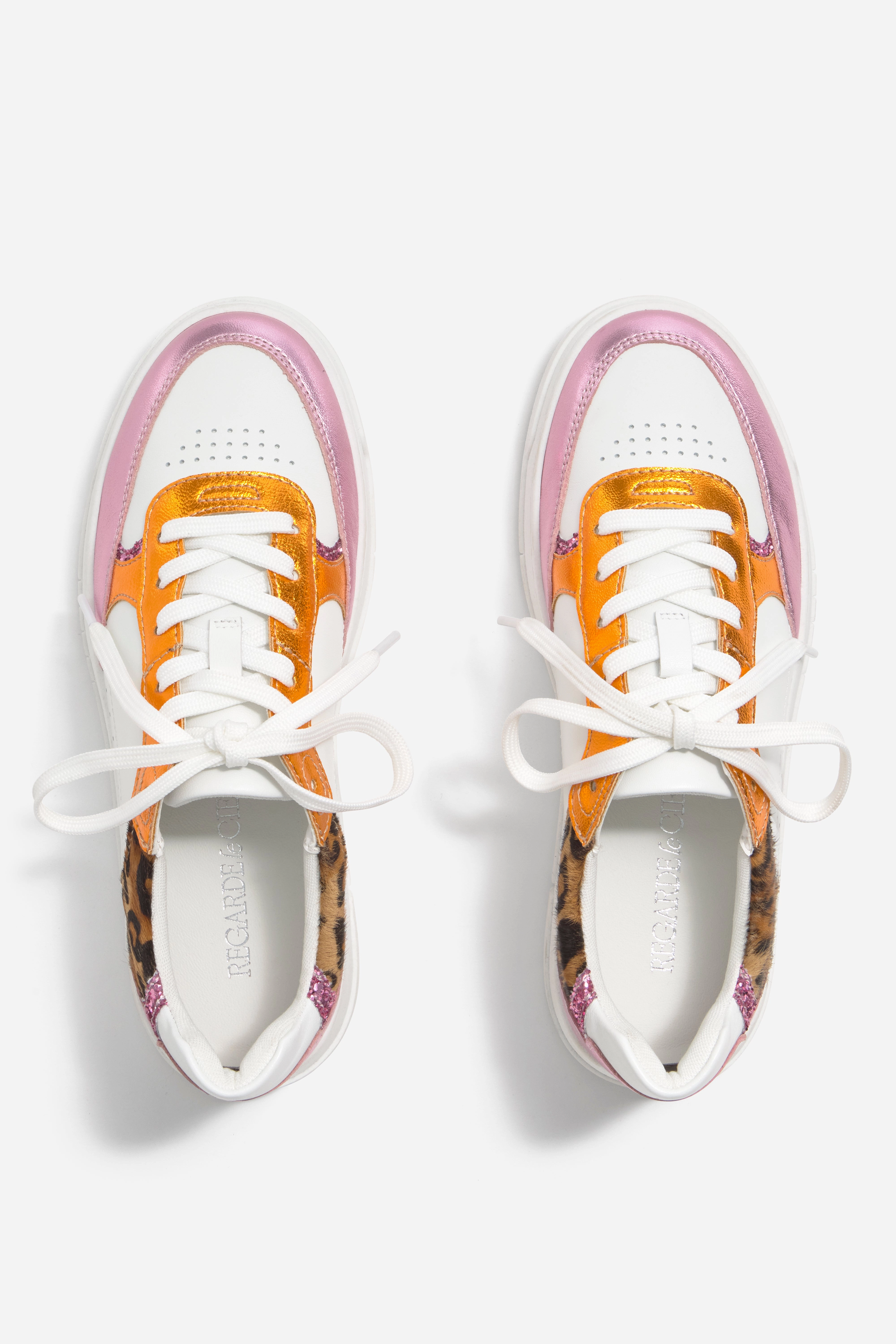 Crime London Sneaker CARIS-02 White Leopard