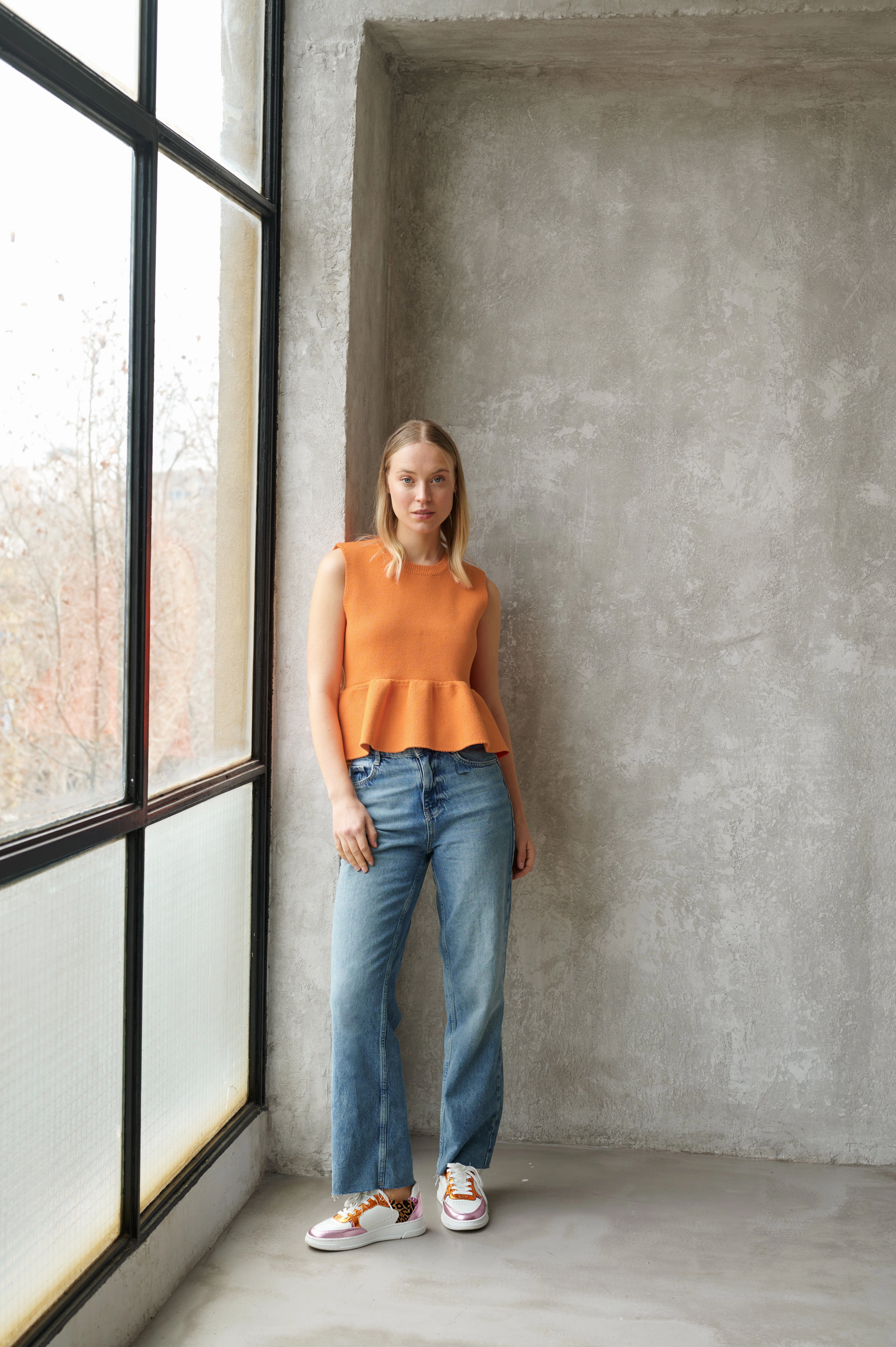 Wide Fit Sneaker CARIS-02 White Leopard