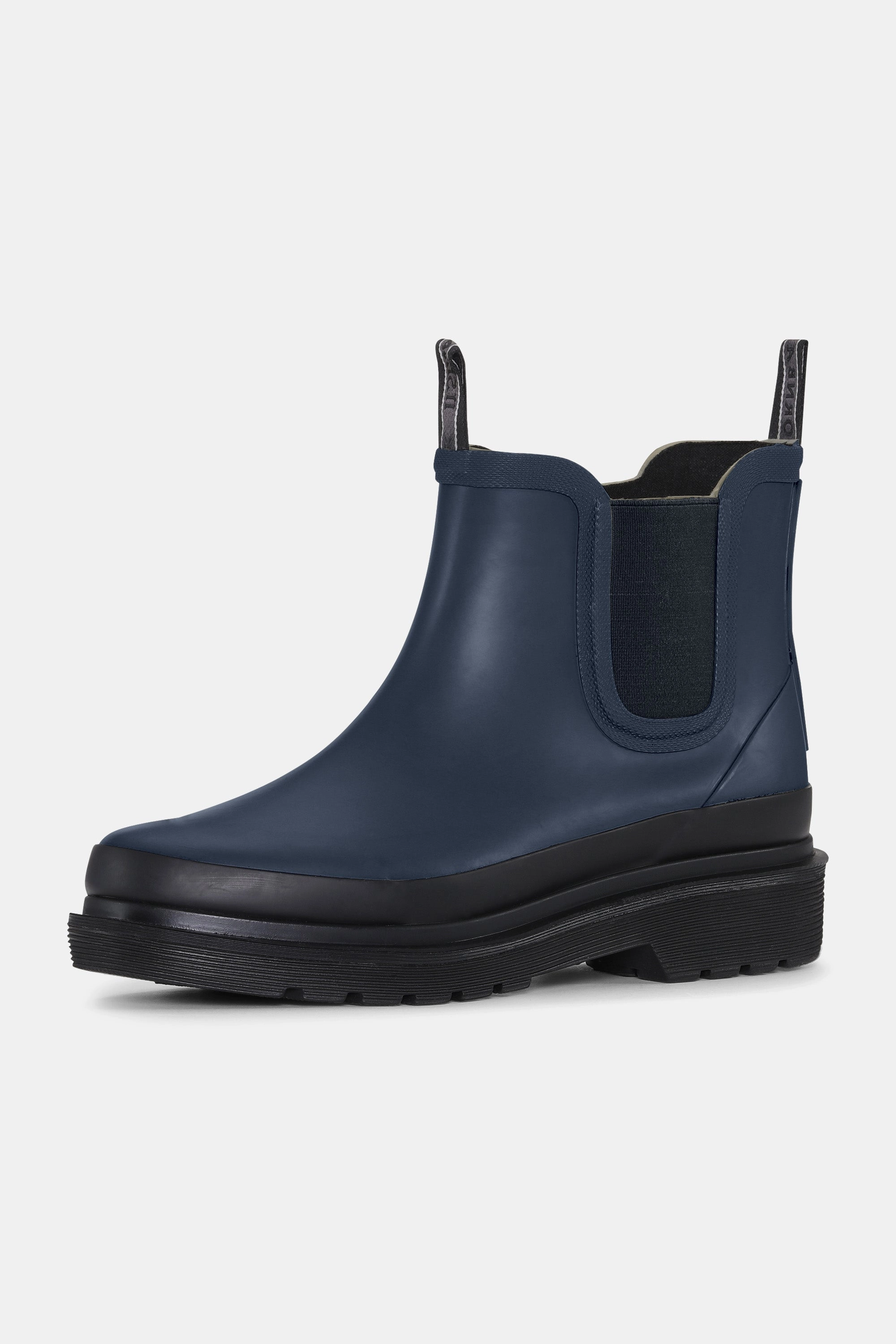 Flache Stiefel Mit Schnürung Kurze Gummistiefel - Dark Indigo