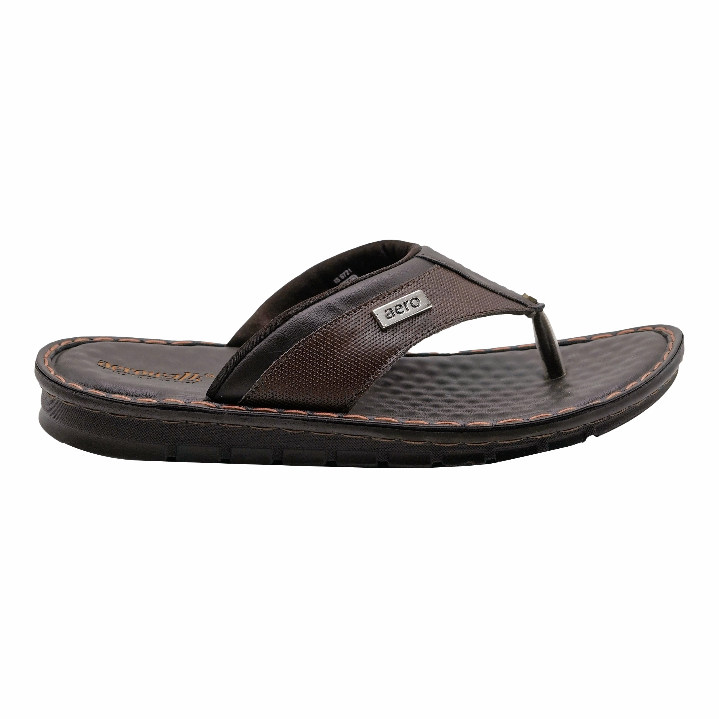 Aerowalk BROWN Slipper with slip-on for male Pantoffeln Aus Zahna
