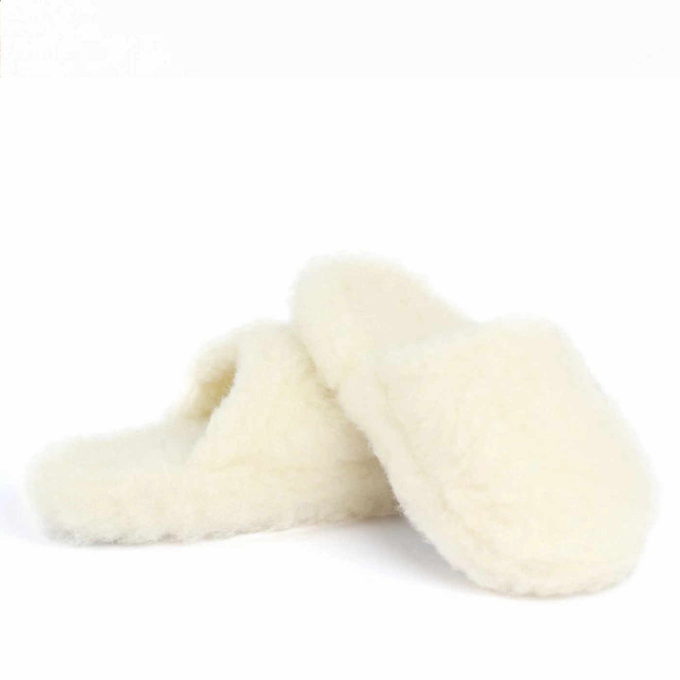 Warme Pantoffeln aus natrlicher Schafwolle SHANA