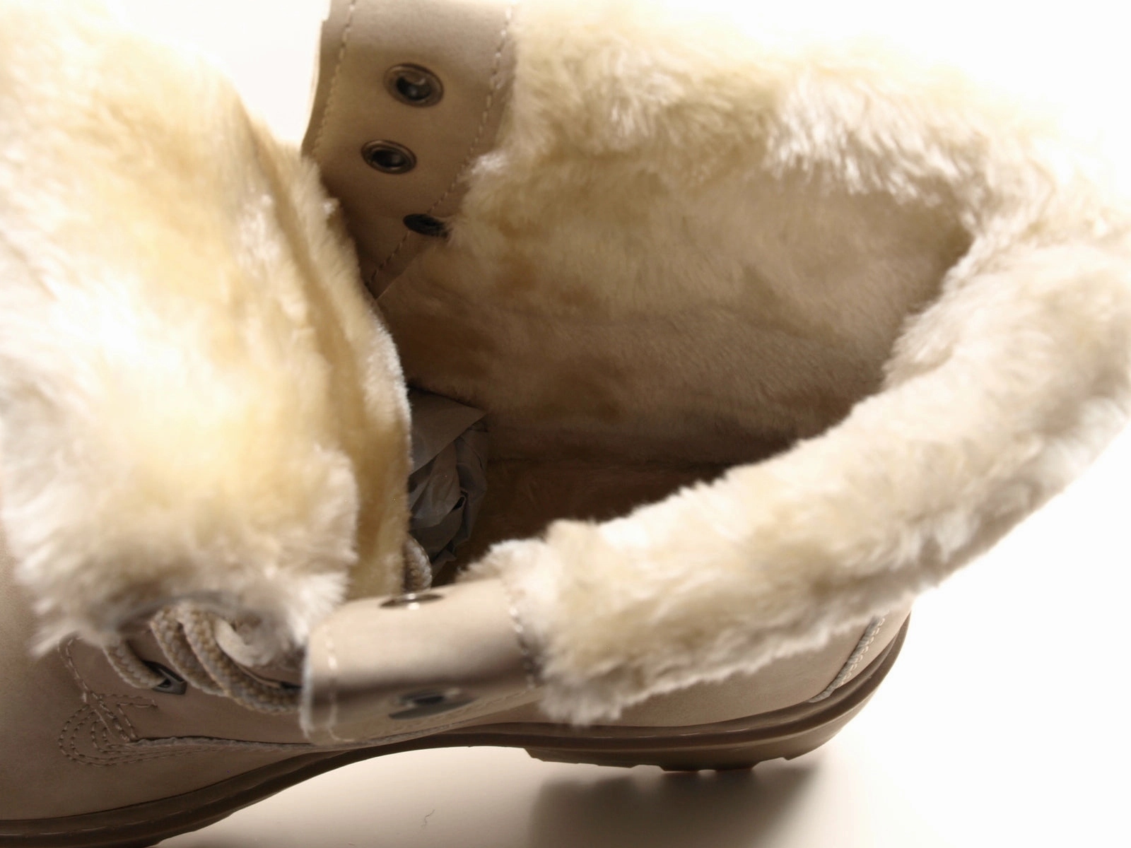 Damen Stiefeletten Biker Boots Outdoor Winterboots warm gefttert Beige # 9120 Overknee Strümpfe Stiefeletten