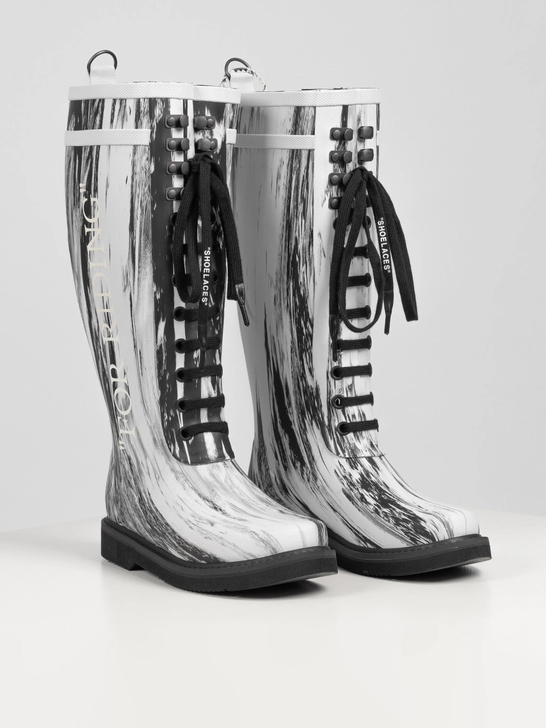 For Riding Gummistiefel - Wei Stiefeletten Mit V Ausschnitt