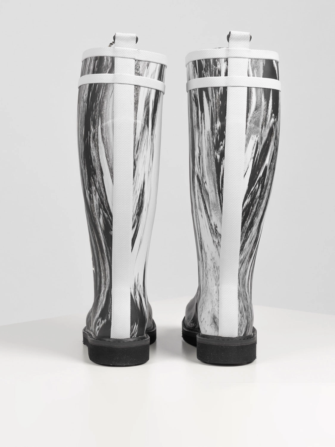 For Riding Gummistiefel - Wei Peeptoe Stiefeletten