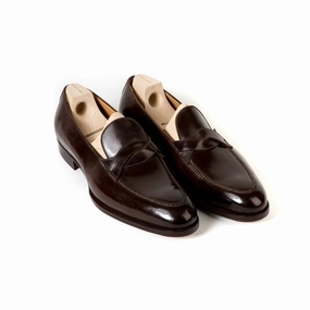 Limited Edition: Loafer "Curved Strap American" aus original Horween Shell Cordovan - reine Handarbeit Comfy Leather Loafers