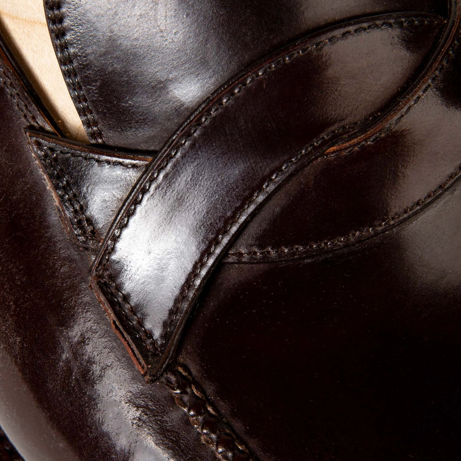 Limited Edition: Loafer "Curved Strap American" aus original Horween Shell Cordovan - reine Handarbeit Platform Heeled Loafers