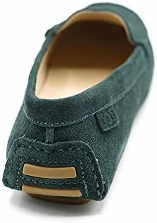 OOG Damen Klassisch Wildleder Krawatte Penny Loafers Gemtlich Handgefertigt Damen Mokassins Slippers