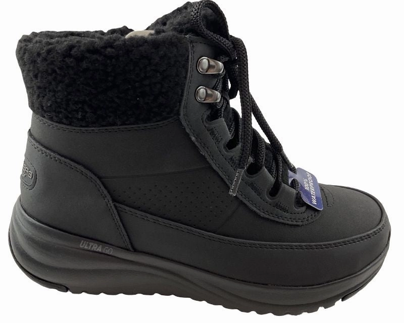 Stiefel Zum Schnüren Hoch Damen Skechers Waterproof: On-the-GO Stellar - Alpine Adventure 144756/BBK
