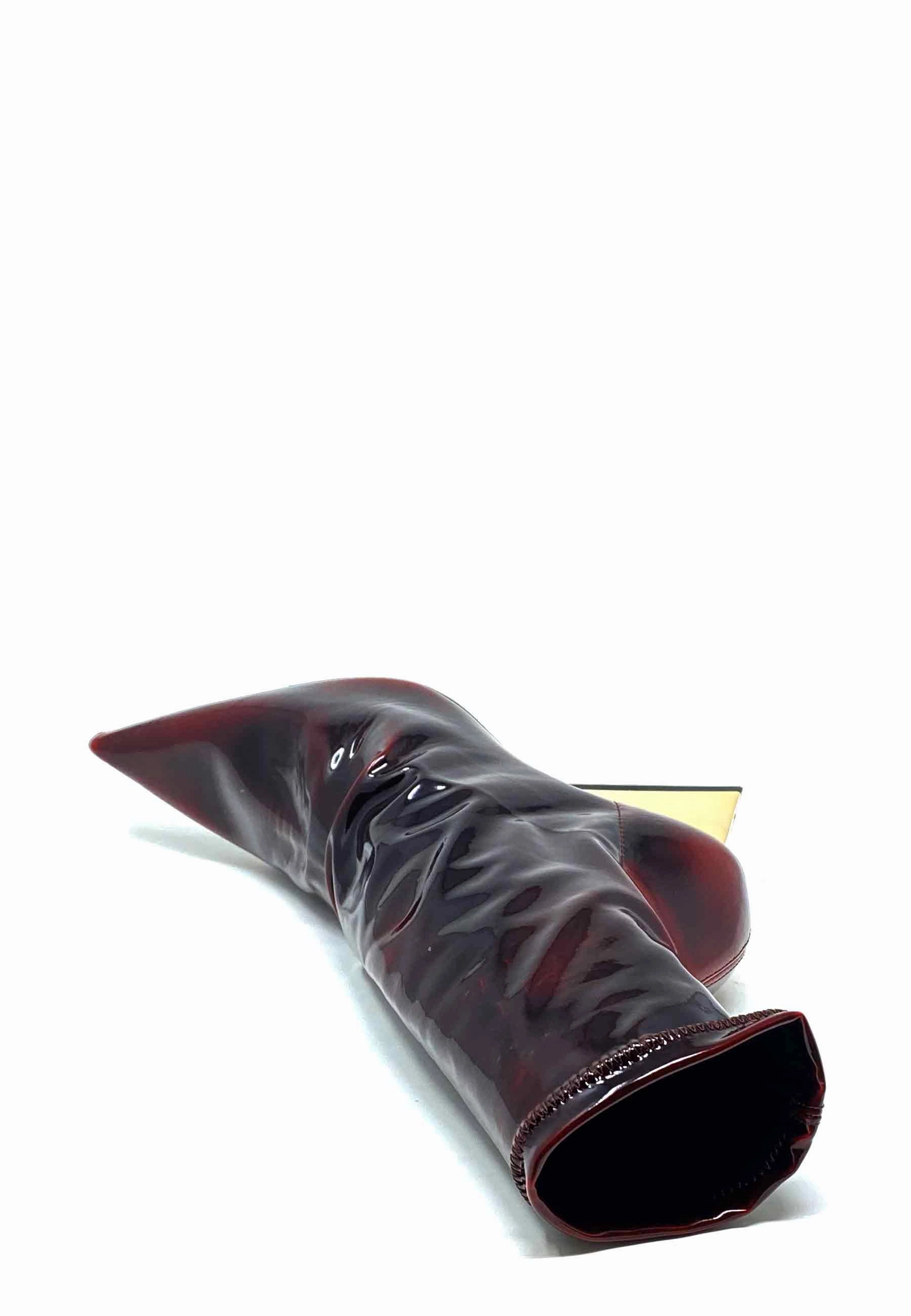 Stiefel Mit Goldenen Details 7800 Stretch Boot |Berry