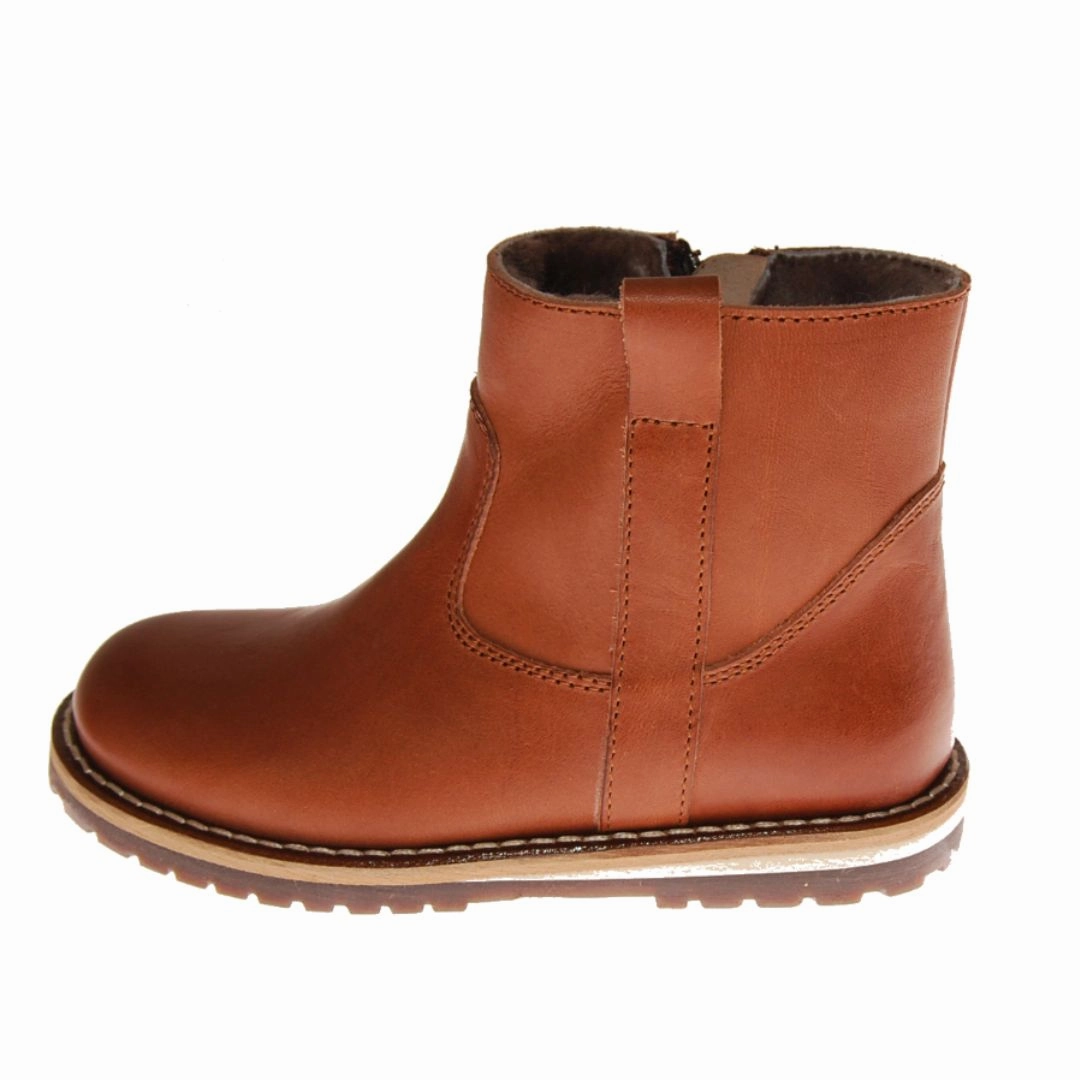 Romitelli Stiefel Marie Morenz 1045 geftterter Halbstiefel Cognac Lammfell