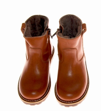 Dorothee Bär Stiefel Marie Morenz 1045 geftterter Halbstiefel Cognac Lammfell