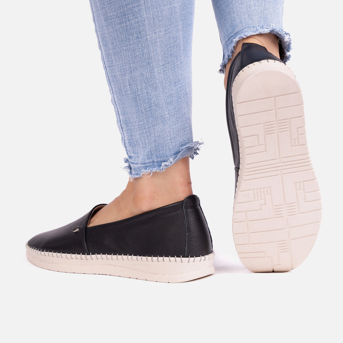 Damen Mokassins Looke PASCALE Sno Seal Lederschuhe