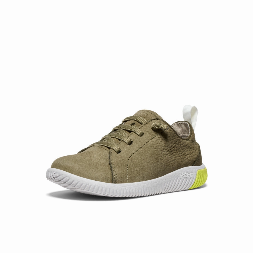 Little Kids' KNX Leather Sneaker  |  Martini Olive/Evening Primrose Mercer Sneaker