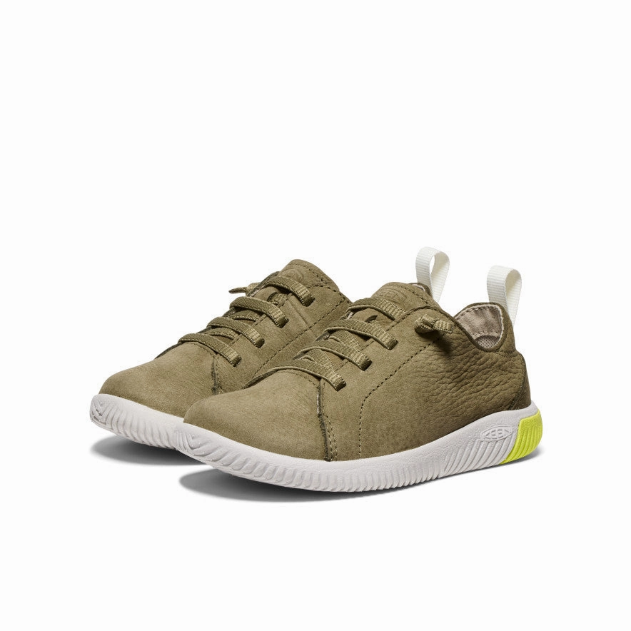 Herren Sneaker Leder Deichmann Little Kids' KNX Leather Sneaker  |  Martini Olive/Evening Primrose
