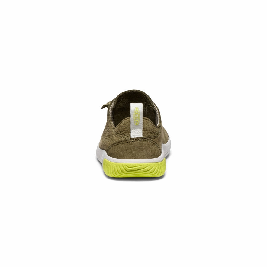 Shox Sneaker Little Kids' KNX Leather Sneaker  |  Martini Olive/Evening Primrose