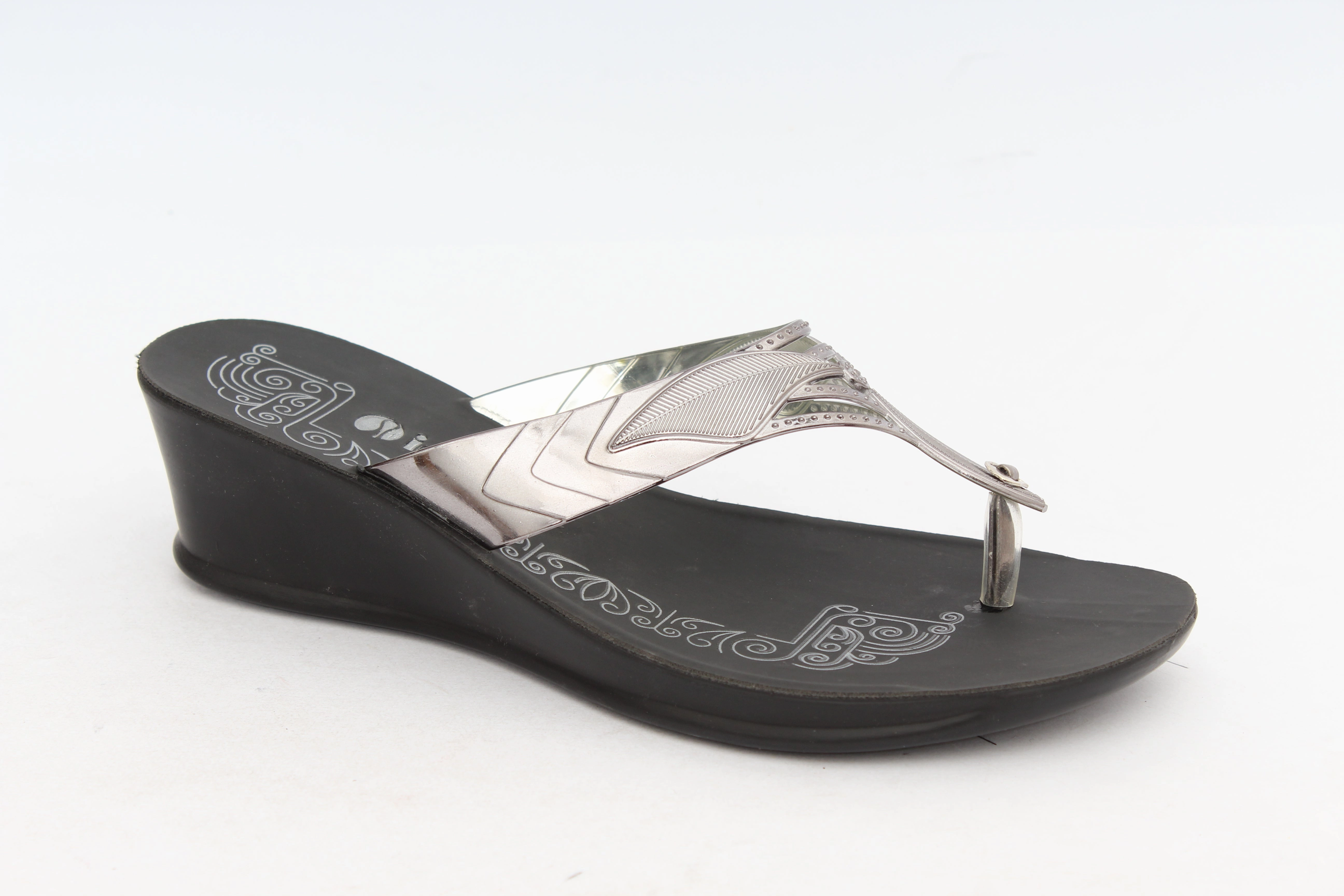 Aerowalk G.METAL Slipper with slip-on for female Fussgerechte Pantoffeln Mit Schmalen Riemchen