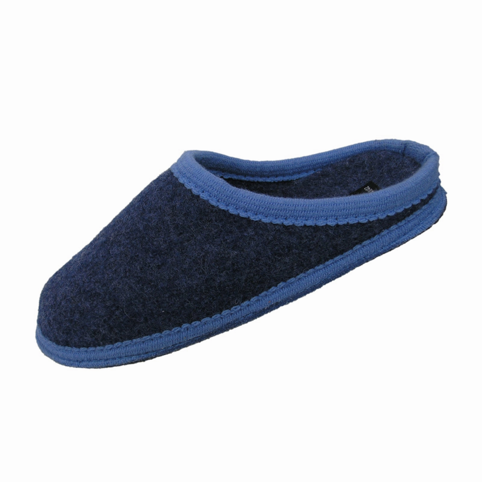 Pantoffeln Im Arbeitsschuhdesign Bacinas Filzhausschuhe Pantoffel jeans/blau