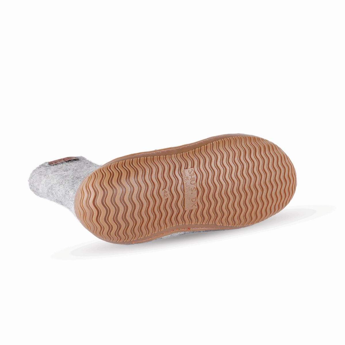 Star Wars Pantoffeln Wollstiefel (100% reine Wolle) - Modell Grau mit Gummisohle