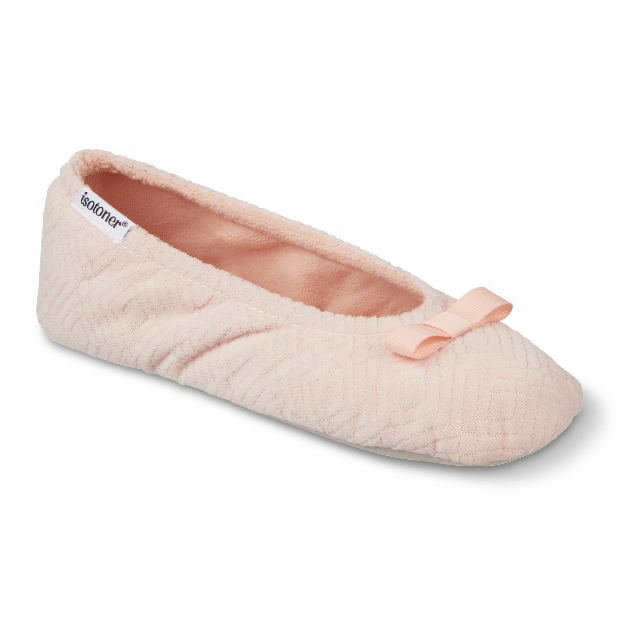 Women's Diamond Microterry Gemma Pillowstep Ballerina Slipper Filz Pantoffeln Selber