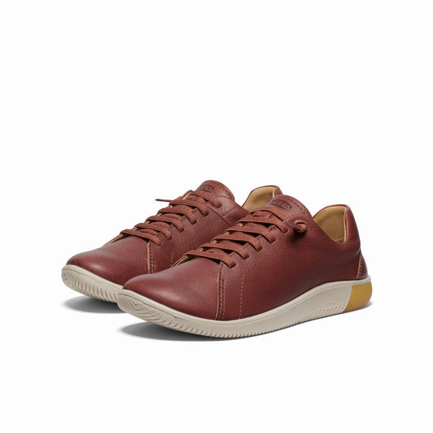 Sneaker Mit Dunkler Sohle Women's KNX Leather Sneaker  |  Tortoise Shell/Plaza Taupe