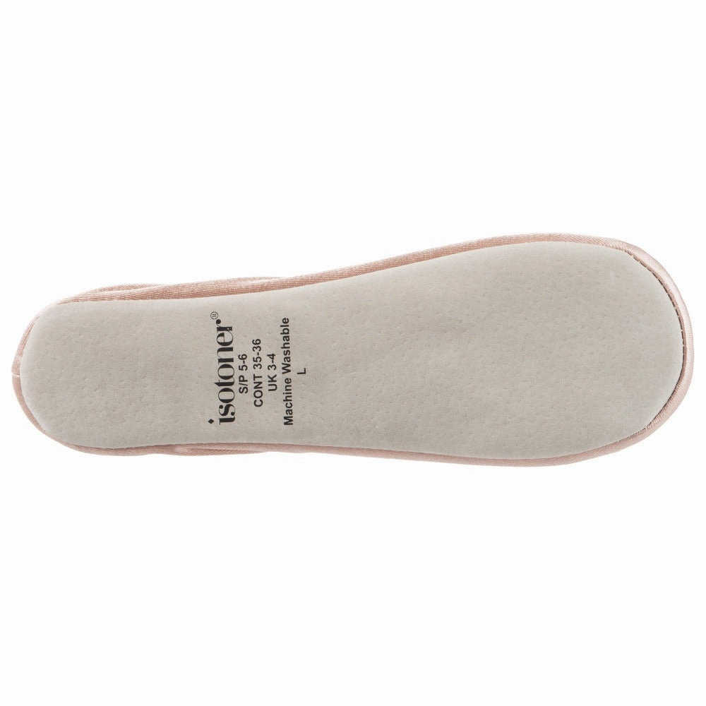 Womens Classic Satin Ballerina Slipper