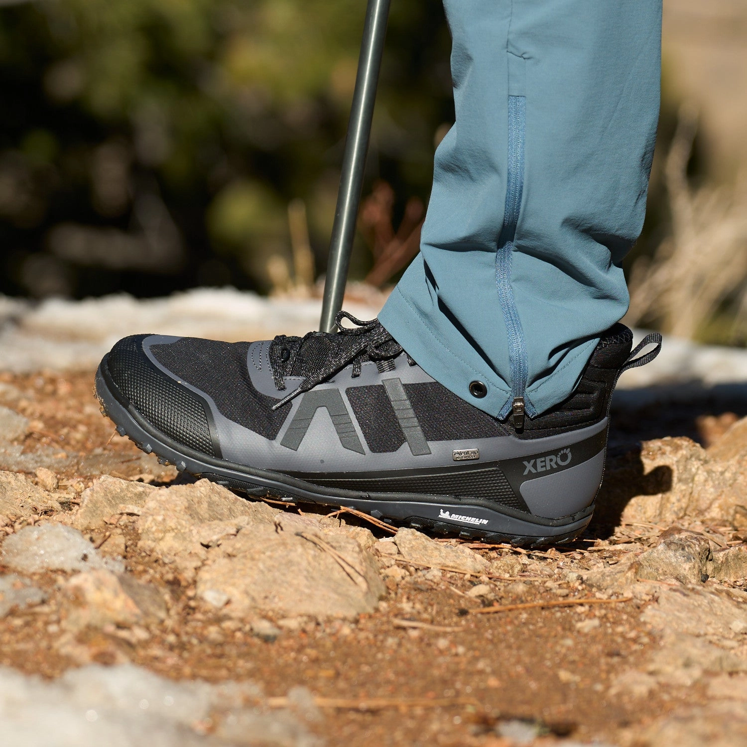 Xero Shoes Scrambler Mid II Waterproof Men - black/asphalt Wanderschuhe Plantarfasziitis