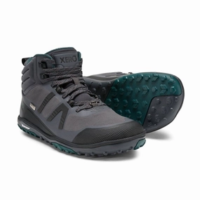 Xero Shoes Scrambler Mid II Waterproof Women - asphalt/sea moss Goretex Wanderschuhe