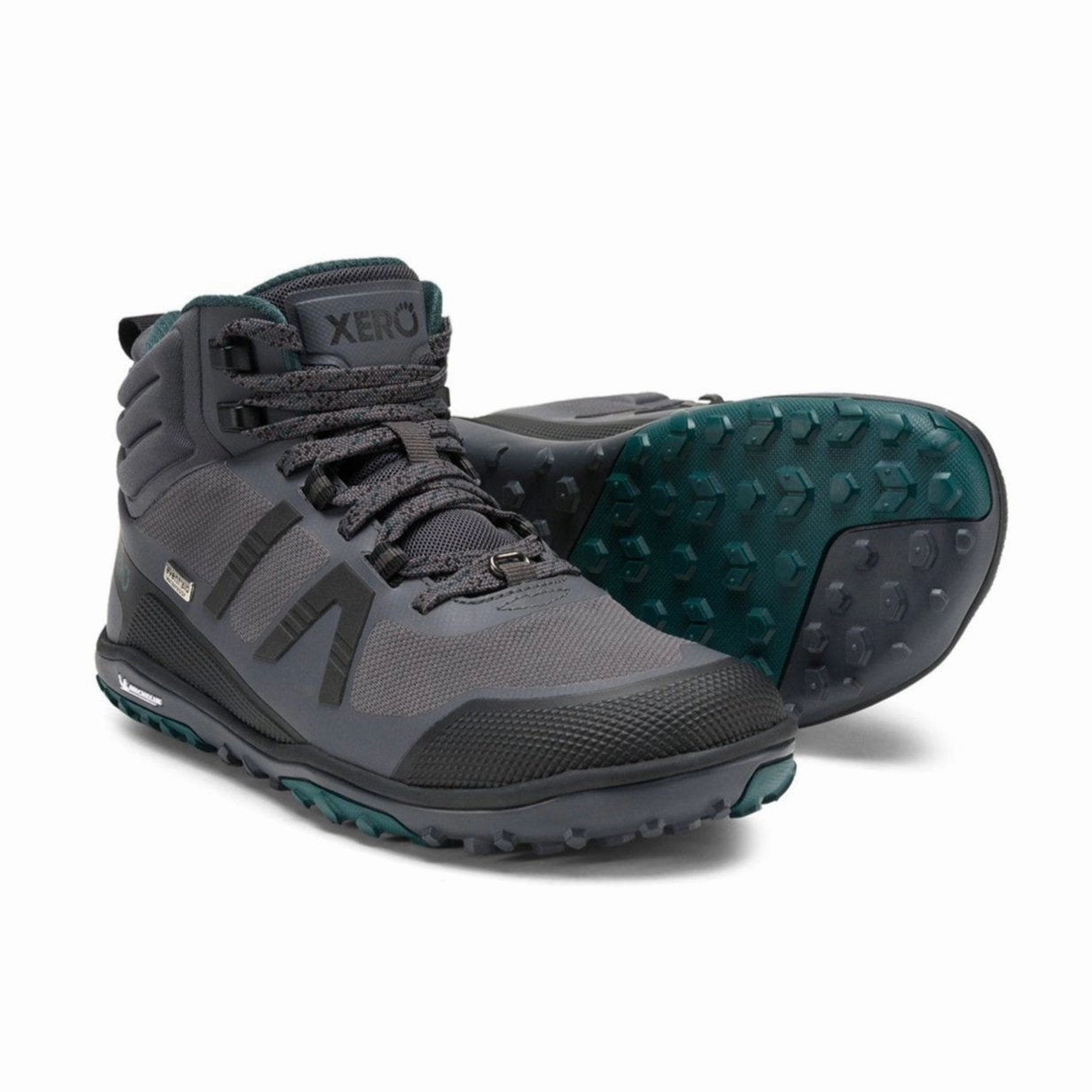 Xero Shoes Scrambler Mid II Waterproof Women - asphalt/sea moss Sport Wanderschuhe