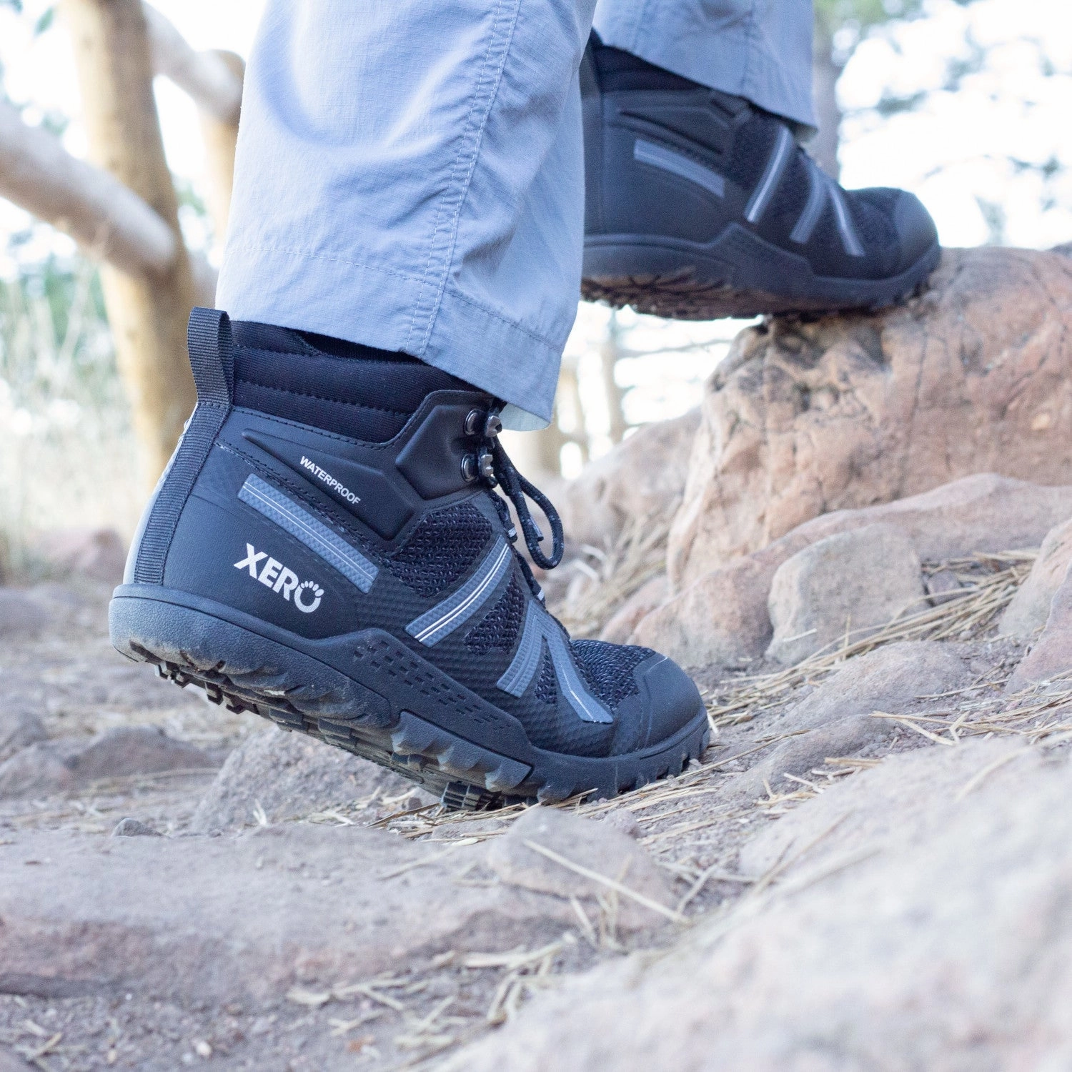 Wanderschuhe Größe 24 Xero Shoes Xcursion Fusion Damen - black titanium (Restposten)