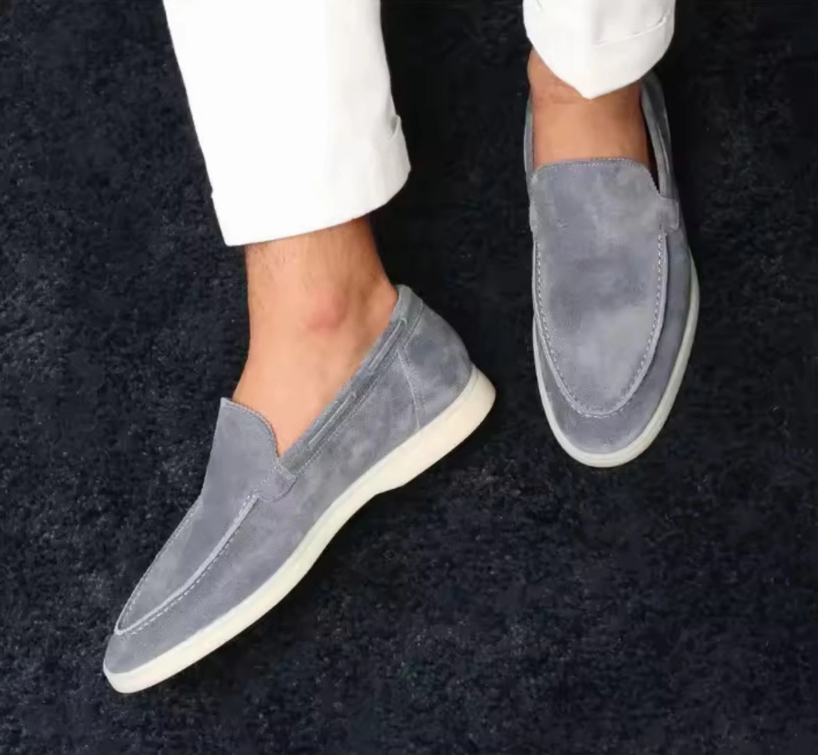 Penny Loafers In Winter Yacht Loafers Grey