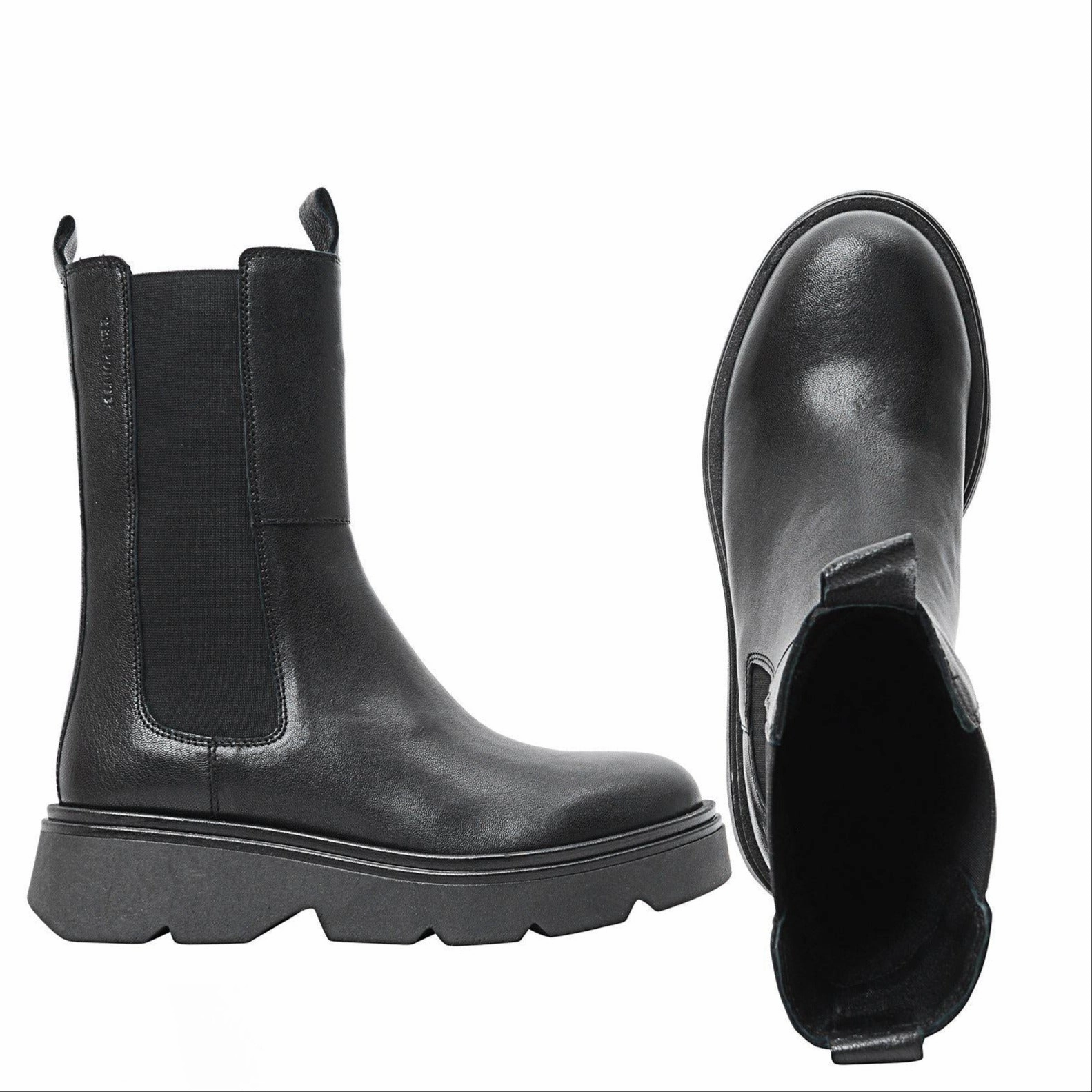 Mimmu Stiefel warm geftterte Leder-Stiefel, Karin